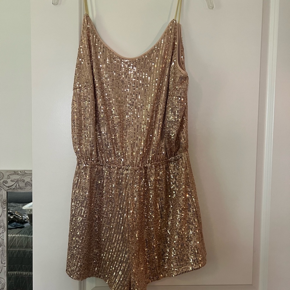 Gold Sequin Romper